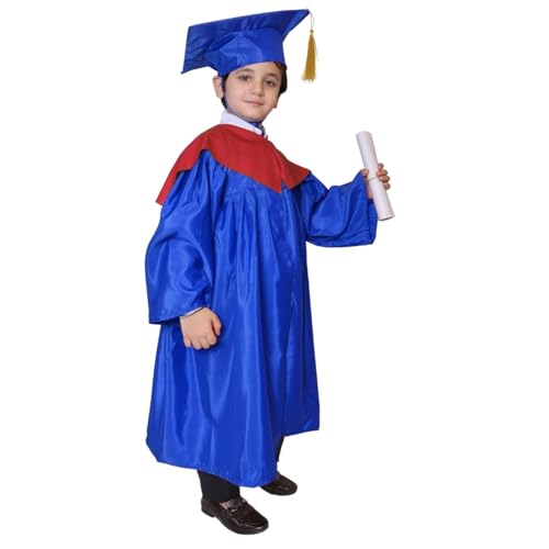 Image of Kaku Fancy Dresses Graduation Gown With Hat & Stole /Scarf | Degree Costume For Convocation Dress For Boys & Girls