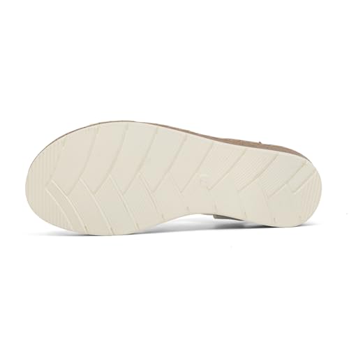 Image of VJH confort Women's Flat Sandals, Comfort Slip-on Elastic Ankle Strap Slingback Light Weight Casual Walking Sandals