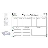 Wall Hanging Memos Board Erasable Clear Acrylic Weekly Calendar Planner Wall Mounted Notice Board for Office Classroom
