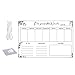 Wall Hanging Memos Board Erasable Clear Acrylic Weekly Calendar Planner Wall Mounted Notice Board for Office Classroom