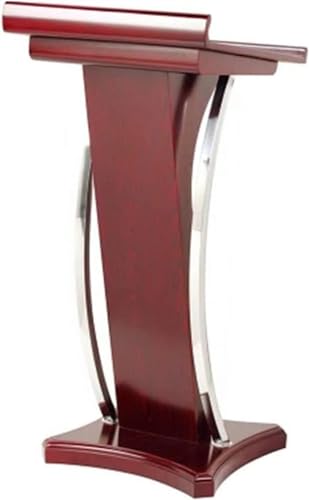 HCZKIUJY Podio de acrílico, Mesa de discursos, Silla de conferencias, Escritorio de Maestro de Ceremonias de Bodas, Oficina de Ventas, guía de Compras, mostrador de recepción de Restaurante (Negro)