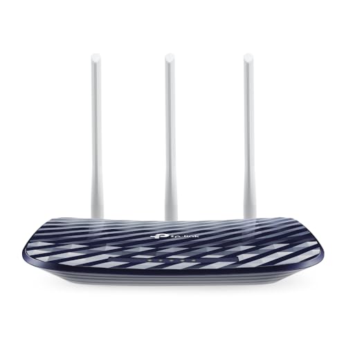 TP-Link AC750 Dual Band Wireless Cable Router, 4 10/100 LAN + 10/100 WAN Ports, Support Guest Network and Parental Control, 750Mbps Speed Wi-Fi, 3 Antennas (Archer C20) Blue, 5 GHz view 2