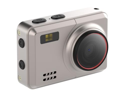 Retro Mini Digital Camera 1080P HD Video RecorderPortable Keychain Video Camera with 32GB Card and 0.96IPS Screen Ultra-Portable Tiny Camera for Travel Photography/Vlog/Night Shots (Gold)