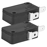 MOTHNUR Mikrowellentür Mikroschalter 2 Stück Normalerweise Offen Universell Passend Mit Reaktionsschnellem Kontakt Und Langlebigem Schaltmechanismus Für Mikrowellenreparatur