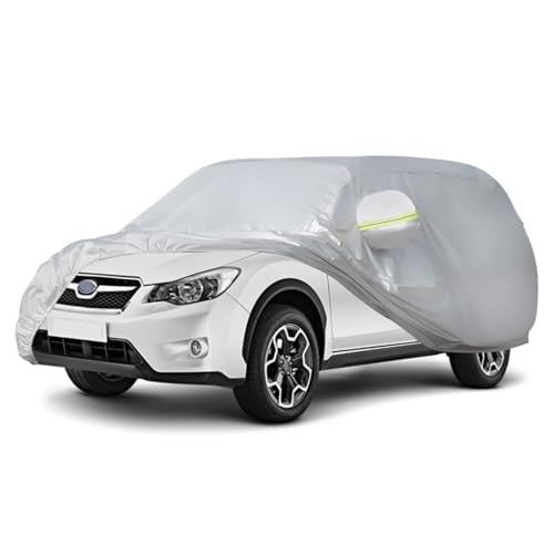 Image of Favoto Car Cover Waterproof Custom Fit for Outback Windproof Heavy Duty Car Cover for Automobiles Outdoor with Reflective Strips All Weather Snow Sun Dust UV Protection