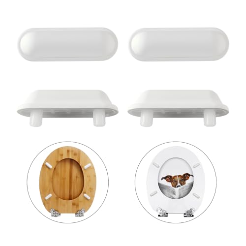 Fanmitrk 12 Stück WC Sitz Puffer, Toilettendeckel Puffer, Stoßdämpfende Pads für Holz Toilettensitz