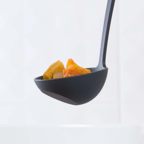 Louche verticale noire mini D-502-BK idéale pour service à table - 6