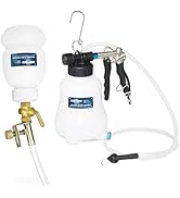 FIRSTINFO A1157KEU | 1,1 Liter | Druckluft-Bremsenentlüfter | mit Nachfüllflasche | Ölwechsel-Kit...