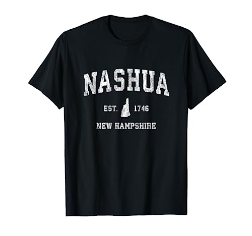 Nashua New Hampshire NH Vintage Athletic Sports Design T-Shirt