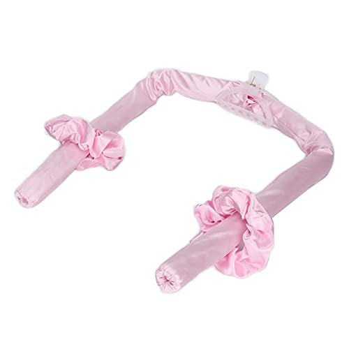 ヒートレスヘアカーラー、フォームヘアローラー女性用ポータブル理髪カーラー女の子Diyカーラースタイリングカーラーロッドヒートヘアローラーなしカーリングロッドスタイリングツールヒートレスヘアカーラー(ピンク)