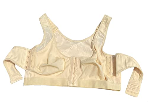 Sujetadores de hebilla frontal para mejorar el pecho Sujetadores de compresión Sujetadores deportivos Sujetadores de yoga Sujetadores a prueba de golpes Deportes Apoyos Fitness Chaleco Bras, beige, S Cover
