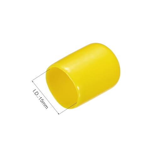 Evite cortes con fundas protectoras de roscas uxcell y tapas de vinilo elástico de 15 mm 4