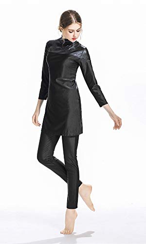 Maillots de bain musulman modeste noir taille 40-42 pour femmes - 2