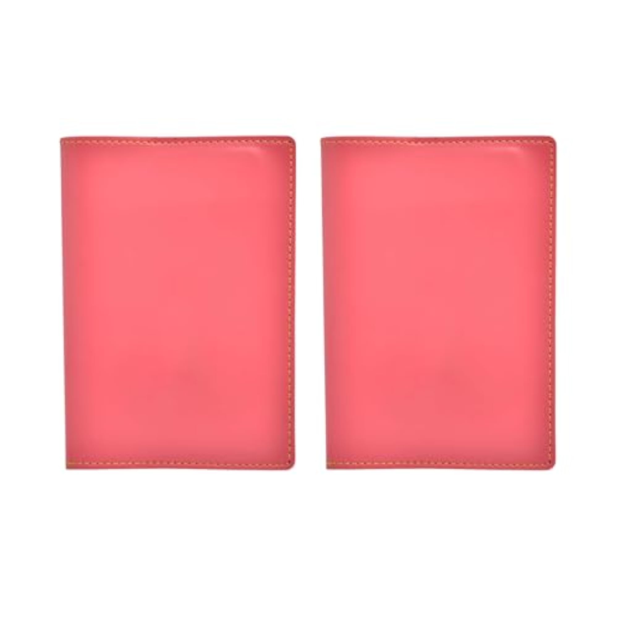 Pack of 2 Slim Design Passport Covers for Couples (Pink)