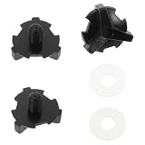 CLISPEED Kit 3pezzi Viti di Sostituzione per Casco Nero in PC Clip Visiera e Guarnizioni per Accessori per Motociclisti e Sport Estremi