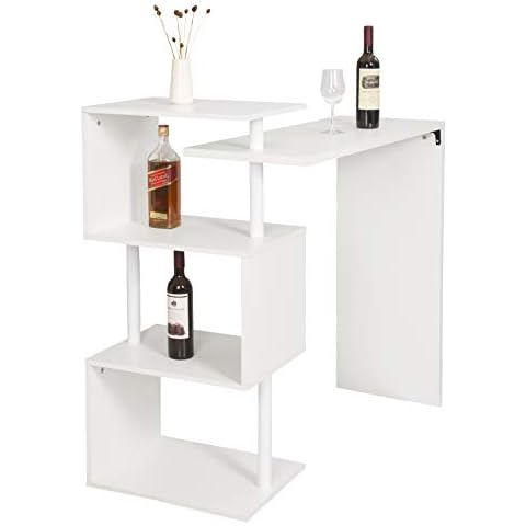 Mesa de Bar WOLTU con 3 Estantes Cover