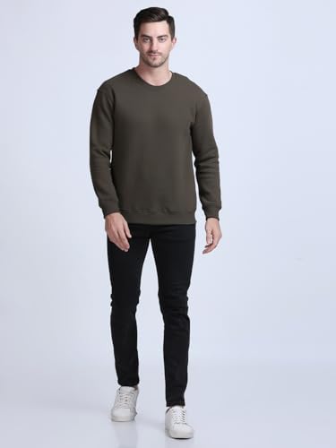 Image of SPUNN Men's Cotton Round Neck Full Sleeves Sweatshirt.