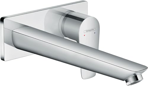 hansgrohe Talis E Mitigeur de lavabo encastré mural, bec 225mm, bonde à écoulement libre, chromé, 71734000