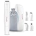 Produktbild Damenrasierer Elektrisch 4 in 1 Intimrasierer, PRETTY SEE Wasserdichte Haarentferner Elektrorasierer Bikini Trimmer, Gesicht Haarentferner, Augenbraue-Trimmer, Körperrasierer, Weiß
