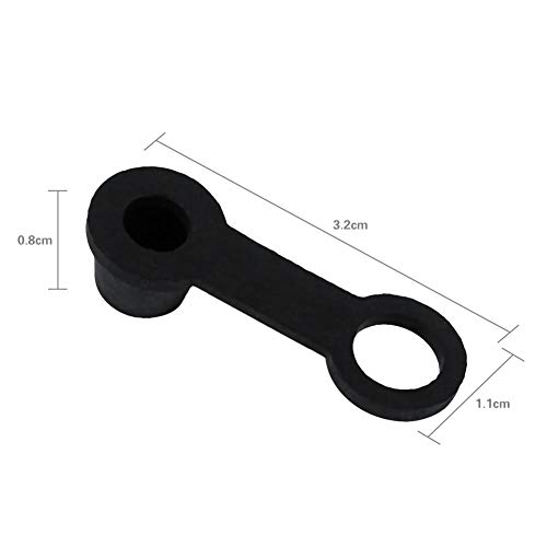 Tbest TBEST6VT7NCAQF0 Brake Caliper Bleeder Screw,Brake Bleeder Screw Dust Cover,Rubber Brake Bleed Nipple Greasedust Cover 8Mm Motorcycle Motorbike Bleed Nipple Spannerfor Bleed Bolt Brake Bleeder thumb #6