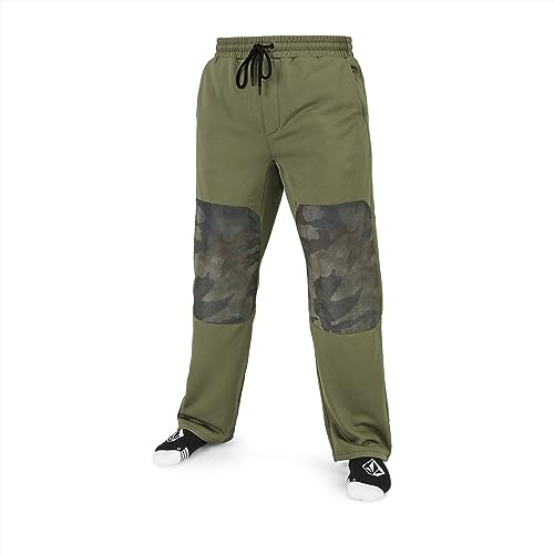 Volcom Men's Standard Tech Fleece Pant, Military S4, Small