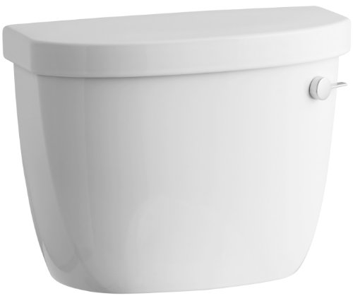 Kohler K-4418-RA-0 Cimarron Class Six Toilet Tank with Right-Hand Trip Lever, White