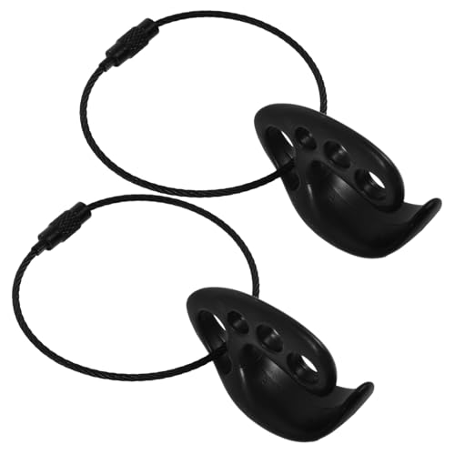 HONMEET 2pcs Buckle Portable Flying Disc Holder Plastic Grip Disc Golf Clip Wear-Resistant Flying Disk Toy