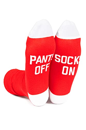 Image of Tipsy Elves Red All Socks No Pants Socks for Women OSFA