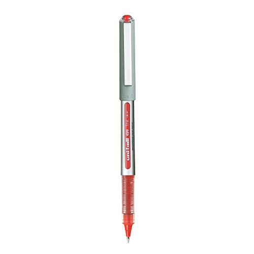 uni-ball Eye UB157 0.7 mm Roller Ball Pens, Red Ink, Pack of 6