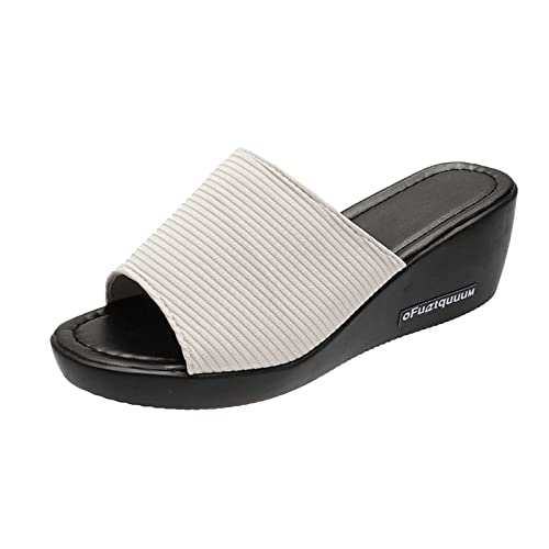 Chaussures de plage décontractées et sandales compensées pour flâner au soleil