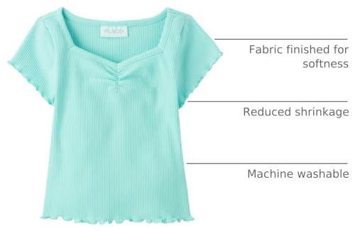 Image of The Children's Place Girls' Basic Short Sleeve Knit Shirts