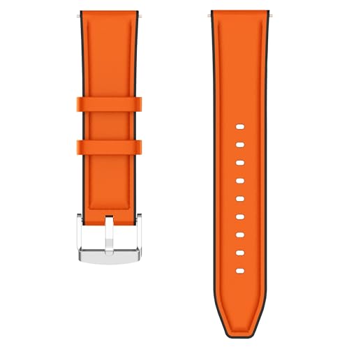Image of ACM Watch Strap Leather Silicone 22mm compatible with Noise Noisefit Halo 2 Smartwatch Belt Luxury Band