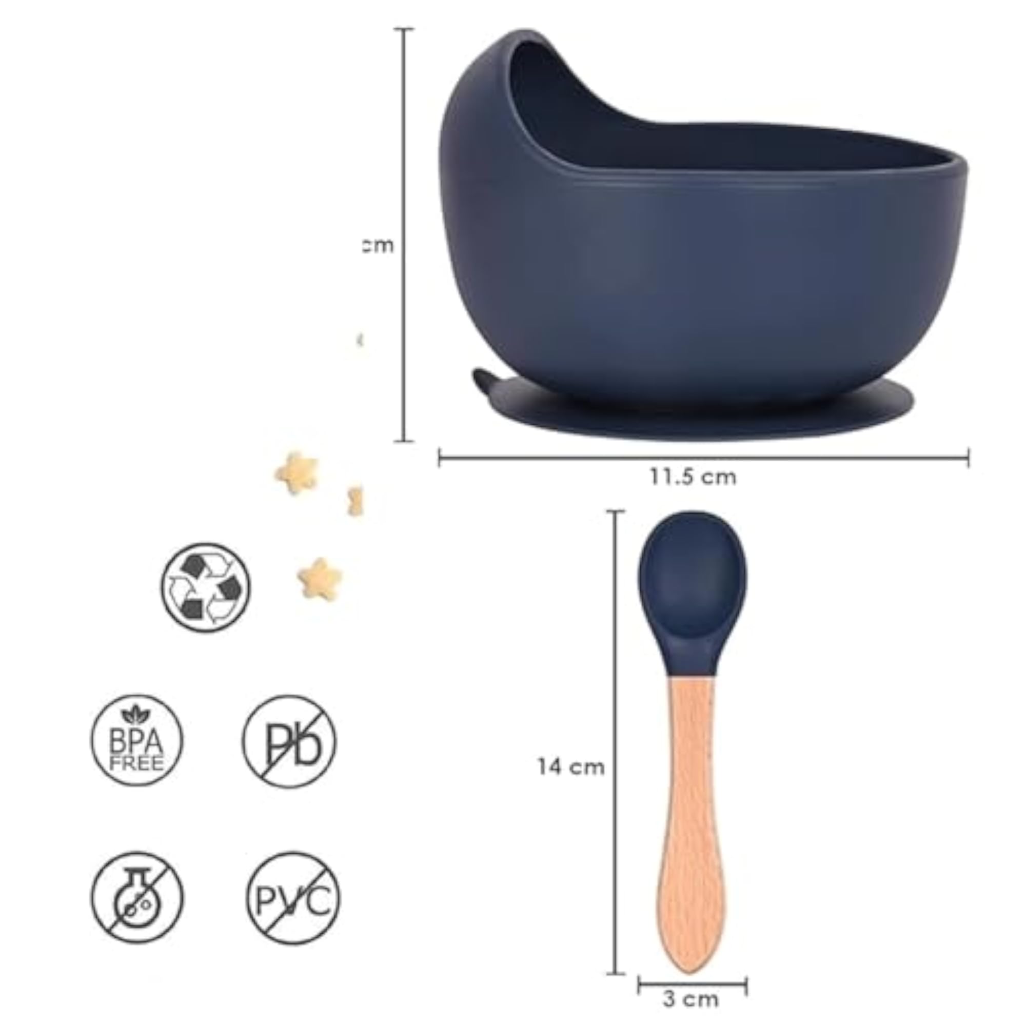 Silicone Suction Bowl Set for Babies and Toddlers