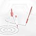 Danse Jupe 8 Pieces Math Supplies Kit Geometry Set Including Compass,Protractor,Rulers,Eraser,Pencil,Lead Refills,Storage Box for Drawing and Measurement