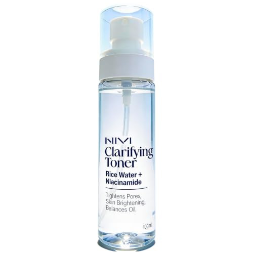 NIVI Clarifying Toner with Rice Water & Niacinamide | Hydrating Face Toner for All Skin Types | Helps Balance Oil & Refresh Skin | 100ml