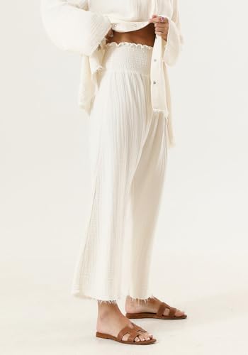 Image of NOTHING FITS BUT Muslin Gauze Nursing Set, 2 Piece Postpartum Pajamas, Ultra Soft Maternity Loungewear for Nursing, Soft Pjs