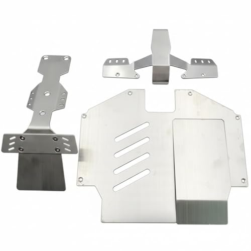 AFDHGS Stainless Steel Skid Plate Set for Traxxas UDR Unlimited - 4 Pieces with 3M Double Tape