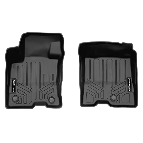 SMARTLINER Custom Fit All Weather Black 1st Row Floor Mat Liners Compatible with 2022-2023 Ford Maverick (Only Fits Hybrid Models)