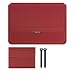 MQVQAUBST PU Antiwater Notebook Fall Geeignet for Huawei Honor MagicBook 14 16 Pro X 14,6 "16" Laptop Tasche Stehen hülse Tasche(Red,For Magic book Pro 14)