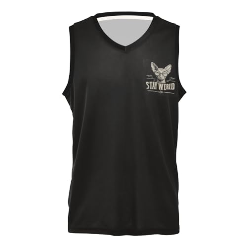 Maillot de basket-ball City Edition unisexe en tissu léger rétro vintage motif chat