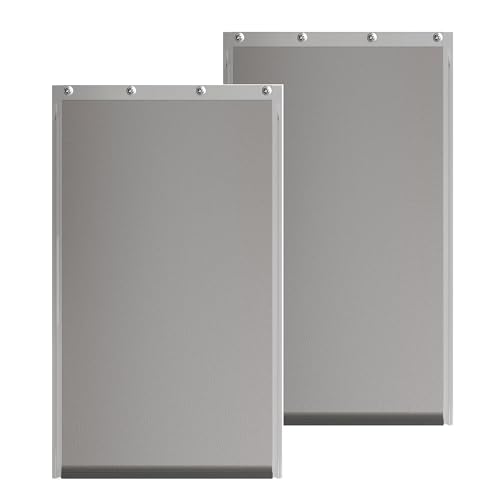 2PACK Medium Dog Door Replacement Flaps with Screws Compatible with Petsafe Freedom PAC11-11038 Weather-Proof & Warp-Resistant Dog and Cat Flap 12 7/8 8 1/8