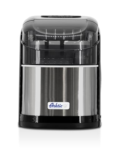 HENDI Máquina para hacer cubitos de hielo, Arktic, cubitos bala huecos, 12kg/24h, fabricador de cubitos de hielo, hielera, 230V/100W, 242x358x(H)328mm, acero inoxidable, ABS