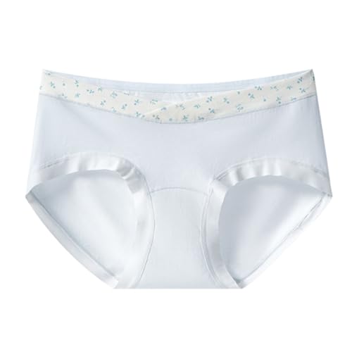 Bragas elásticas de maternidad, ropa interior de maternidad, algodón transpirable, diseño de cintura baja para trimestre, uso diario, ropa interior de maternidad para todos los trimestres, azul claro