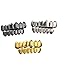 6/6 Jewelry Teeth Grills Hip Hop 14K Gold Plated Tooth Caps Decor Braces Punk Cosplay Party Braces For Fashion Women Men Jewelry