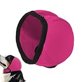 Gerinkoken 犬の静かな耳、犬の耳の覆い - ノイズ保護フラップイヤラップなし,防水イヤーマフ、ペットのグルーミング、お風呂、花火用のアンチスリップ調整可能なスヌード