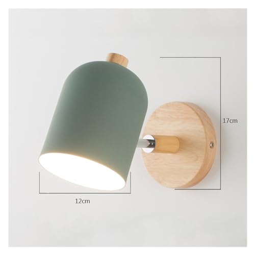 Applique moderne chambre style Macaron gris tête directionnelle et support bois E27