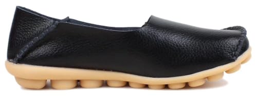 Image of Women's Leather Slipper Loafers Flat Shoes Slip-Ons