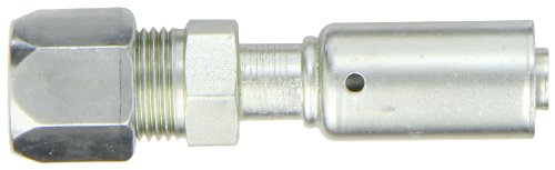 Image of EATON Weatherhead Coll-O-Crimp 75708E-758 Flareless Tube Rigid Fitting, Carbon Steel, 13 /32 inch Hose ID, 1 /2 inch Tube Size