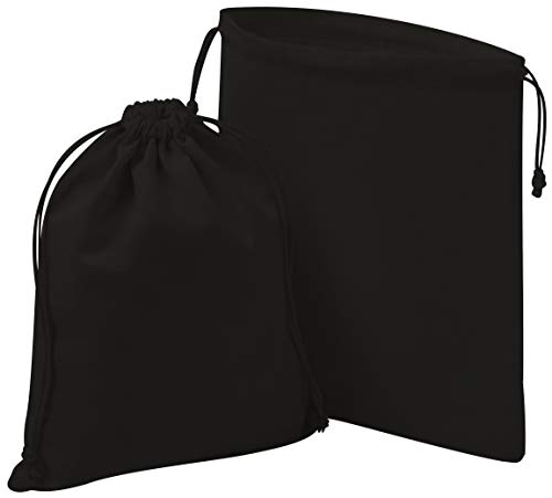 Cotton Blend Drawstring Bags for Storage, Wardrobe, Travel and Household Organization (8 x 10 inch - 12 pack) - Thumbnail 5