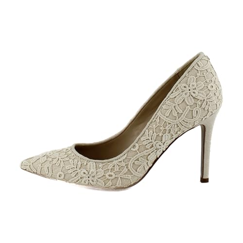 Image of Sam Edelman Women's Hazel Pump Ivory /Natural Lace 7.5 Medium